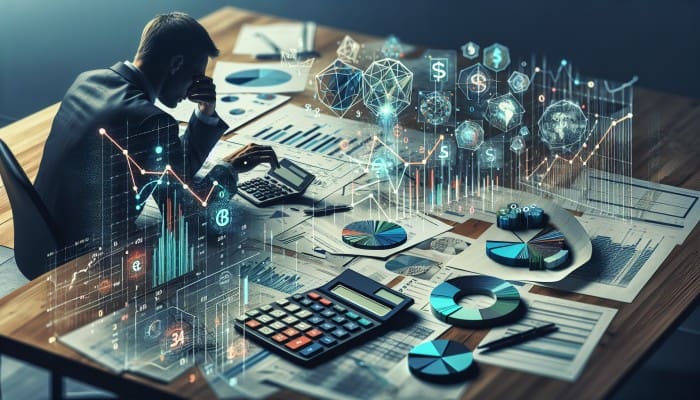 High-Interest Loans Consolidation Strategies: The Ultimate Guide | DCL Person reviewing balance transfer credit card offers with financial documents and a chart showing decreasing debt.