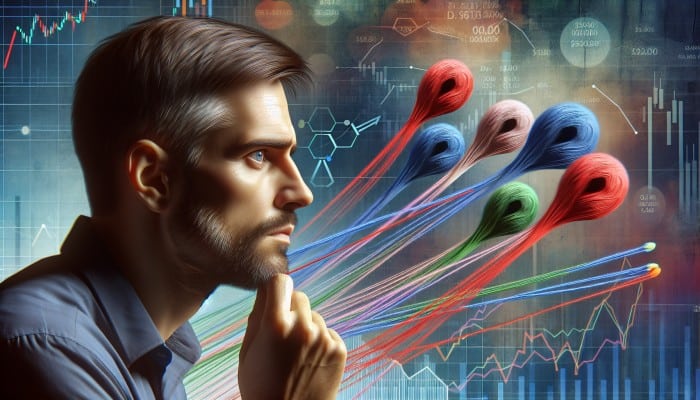 Debt Consolidation Loans With No Collateral: Your UK Guide | DCL A person consolidating debts into one loan, symbolized by merging threads, with financial graphs in the background.
