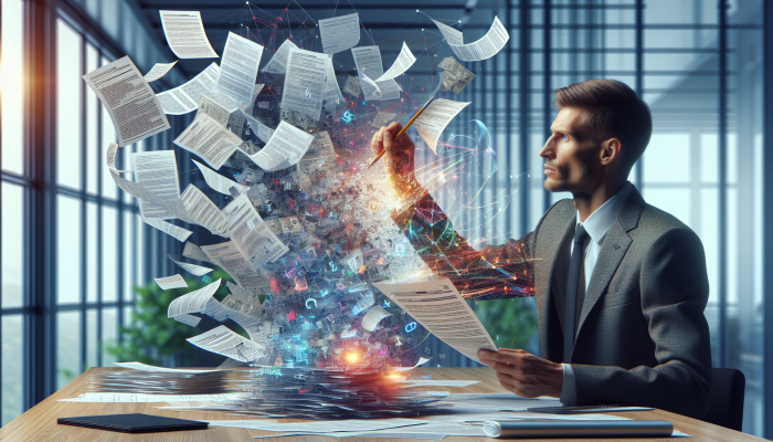 How to Consolidate Debt and Improve Credit: A Comprehensive Guide | DCL A person consolidating multiple debts into one loan, symbolizing financial simplification and relief.