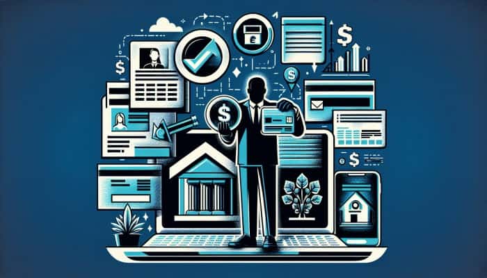 Debt Consolidation Loans with Fast Approval: Quick Solutions | DCL Borrower submitting ID, utility bills, pay slips, and tax returns for loan application verification.