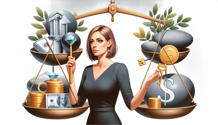 Debt Consolidation Journeys Shared on X: Real Stories and Tips | DCL Emma holding a key, symbolizing her journey from financial struggle to stability through debt consolidation and budgeting.