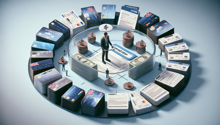 Debt Consolidation Loan Repayment Hacks: Smart Strategies | DCL Debt Consolidation Loan Repayment Hacks: Person in the UK consolidating multiple debts into one loan, symbolizing financial relief and freedom.