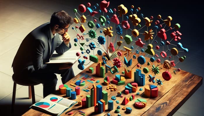 Techniques to Avoid New Debt After Consolidation: A Guide | DCL Techniques to Avoid New Debt After Consolidation: A detailed budget plan on a desk with categorized lists, graphs, and a person analyzing financial priorities.