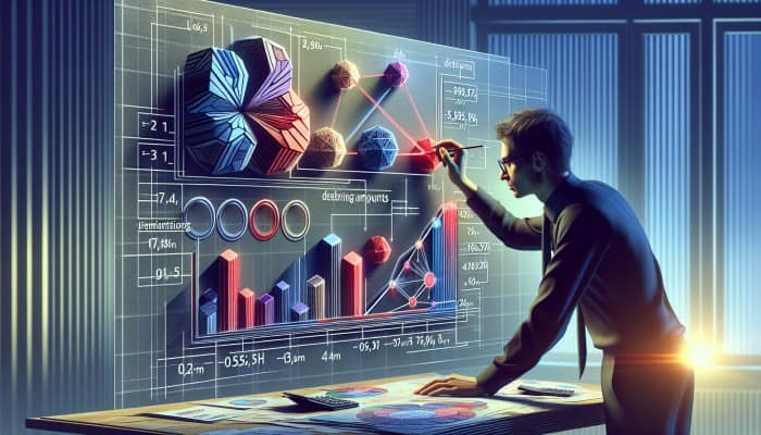 Best Habits for Debt Consolidation Winners: A Guide | DCL Best Habits for Debt Consolidation Winners: A person organizing a chart of debts, highlighting high-interest rates in red, in a serene office.