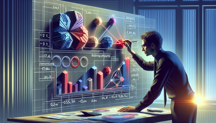 Best Habits for Debt Consolidation Winners: A Guide | DCL Best Habits for Debt Consolidation Winners: A person organizing a chart of debts, highlighting high-interest rates in red, in a serene office.