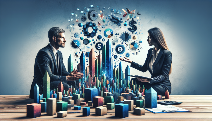 Debt Consolidation Alternatives for Bad Credit: UK Solutions | DCL Debt Consolidation Alternatives for Bad Credit: A person and financial advisor reviewing a chart of a consolidated debt plan with reduced interest rates.