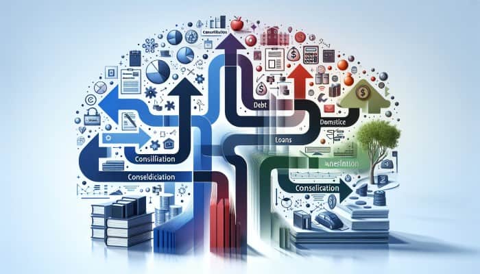 How to Pair Consolidation with Financial Goals: A UK Guide | DCL How to Pair Consolidation with Financial Goals: A streamlined financial path representing debt, loan, and asset consolidation in the UK, leading to reduced costs and simplified management.