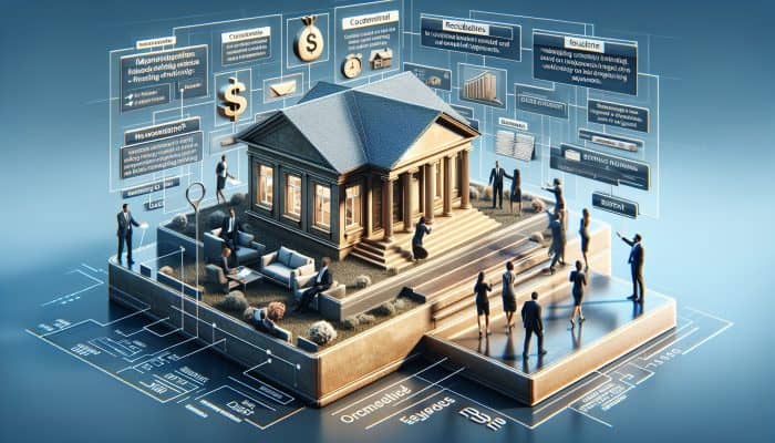 Person signing contract with bank, using home as collateral for debt consolidation, seeking lower rates and simpler payments.