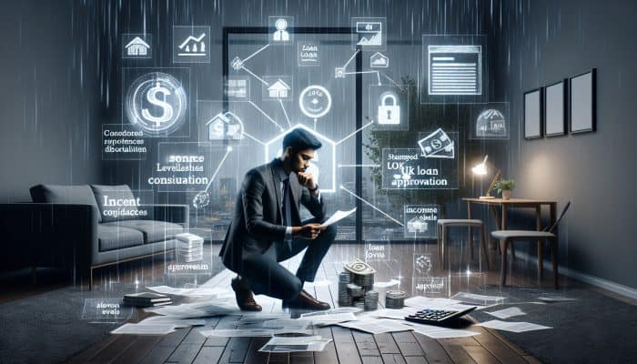 Student using digital tools for debt consolidation and financial planning.