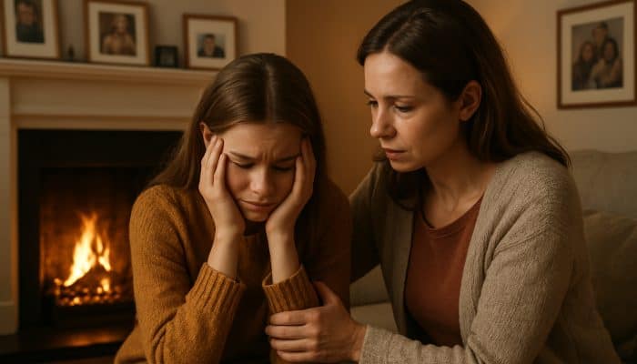 Supporting relatives to seek their own advice on debt management.