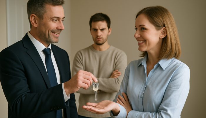 Homeowner offers house keys for low-interest loan while frustrated tenant faces stricter rates.
